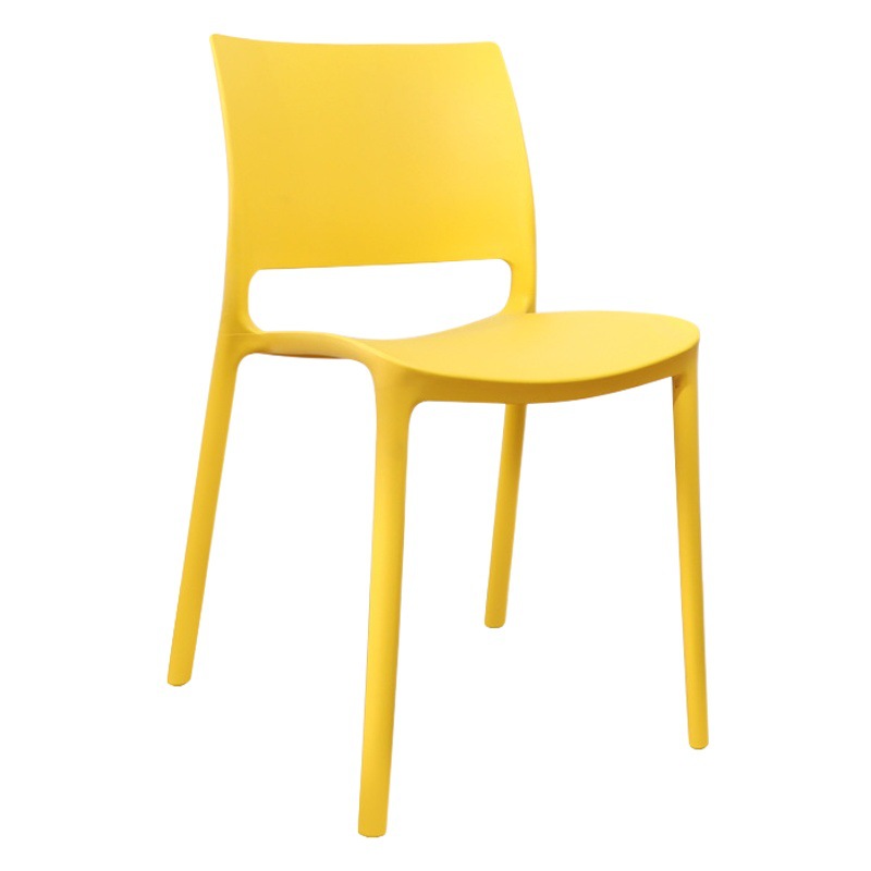 Silla de Comedor Moderna y Minimalista, Silla de Plástico para Ocio, Negociación, Restaurante al Aire Libre, Balcón, Protección Solar, Respaldo de Plástico, Fabricante de Sillas, Venta al por Mayor