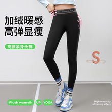 鲨鱼裤女款外穿秋冬高腰提臀运动健身瑜伽裤打底芭比裤秋冬季磨毛