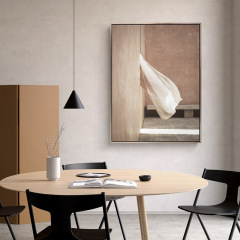 現代輕奢客廳裝飾畫辦公室大幅水泥牆面掛畫入戶玄關走廊過道壁畫