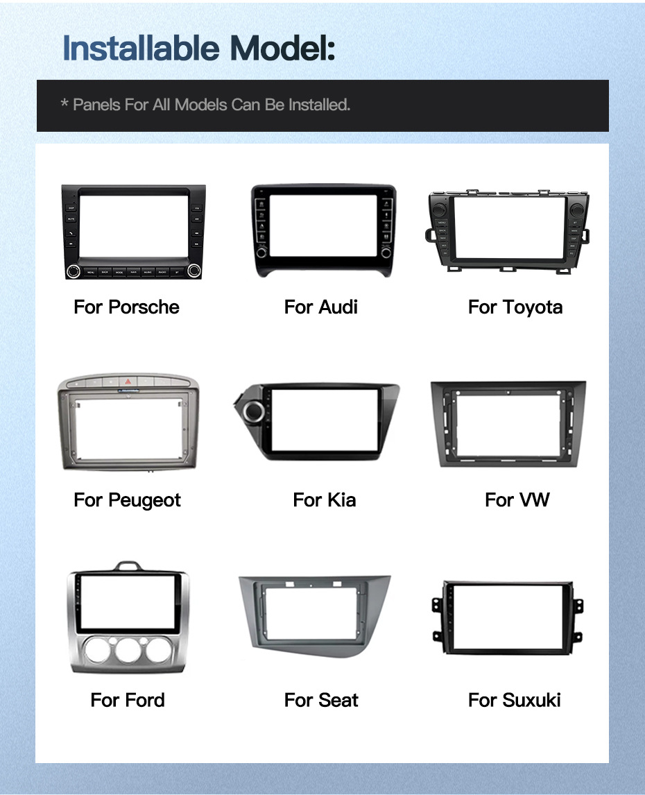 Wireless Carplay Android Auto Car Navigation Large Screen 7/9/ 10inch Central Control Reversing Image Frame Host Unit