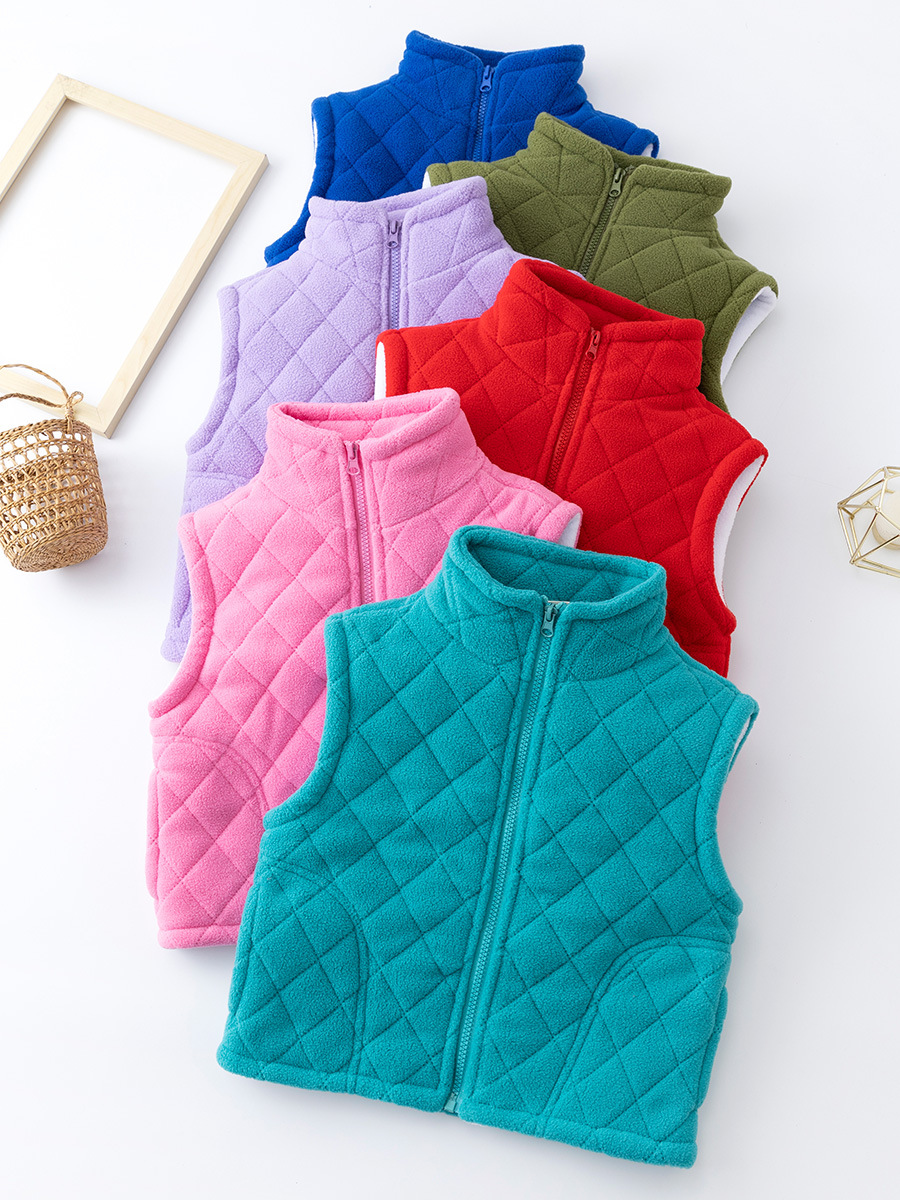 Clearance Sale: Children's Vests for Boys and Girls, Autumn and Winter Outerwear, Thickened Fleece-Lined Cotton-Padded Children's Vests