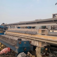 二手工业级污泥脱水固液分离设备 全自动厢式隔膜压滤机防腐滤板