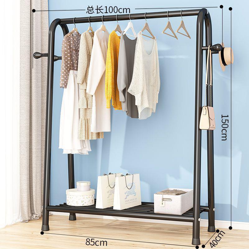 100cm 단일 레이어 검정색 + 코트 후크