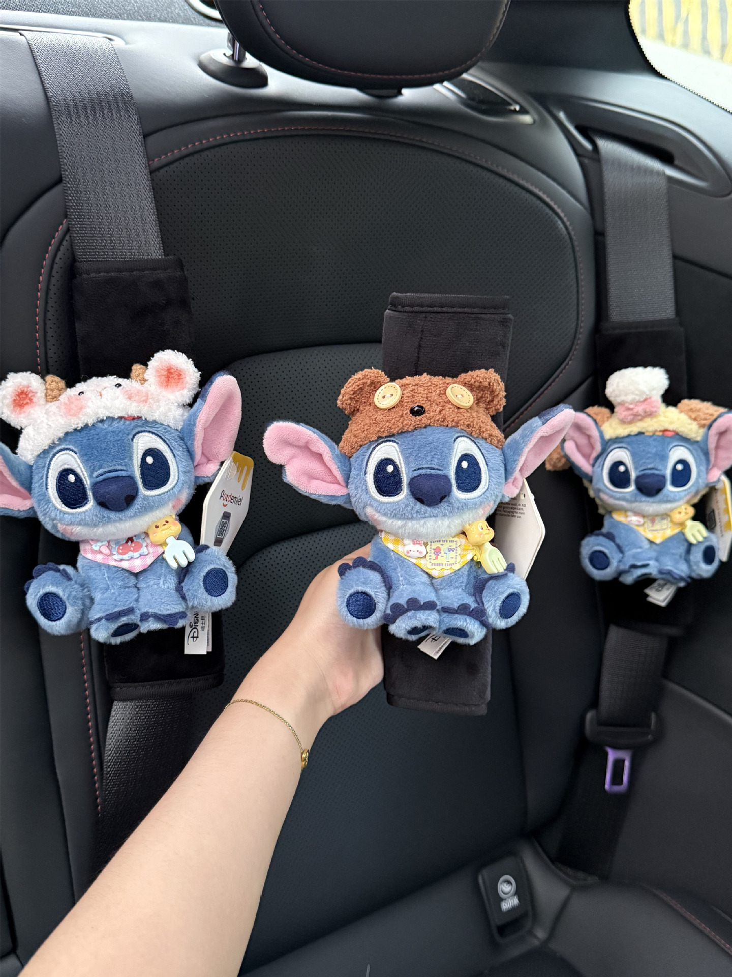 Genuine Stitch Car Seat Belt Shoulder Cover Anti-Wear High-End Car Seat Belt for Women in All Seasons