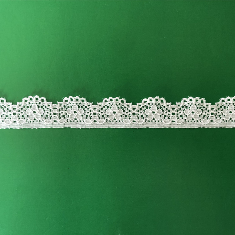 1.5公分弹力蕾丝花边热销爆波边黑白现货花边面料内衣裤辅料服饰