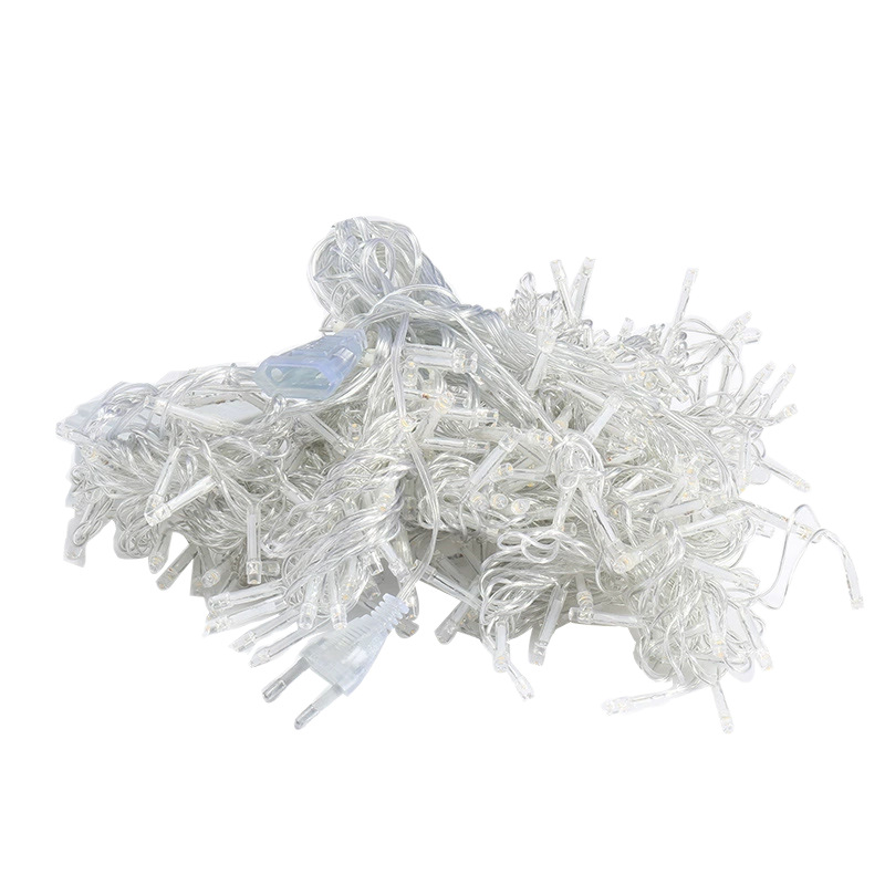 LED luz de cortina impermeable decoración interior y exterior gypsophila luz de tira de hielo decoración navideña luz de ambiente luz de cortina de cadena