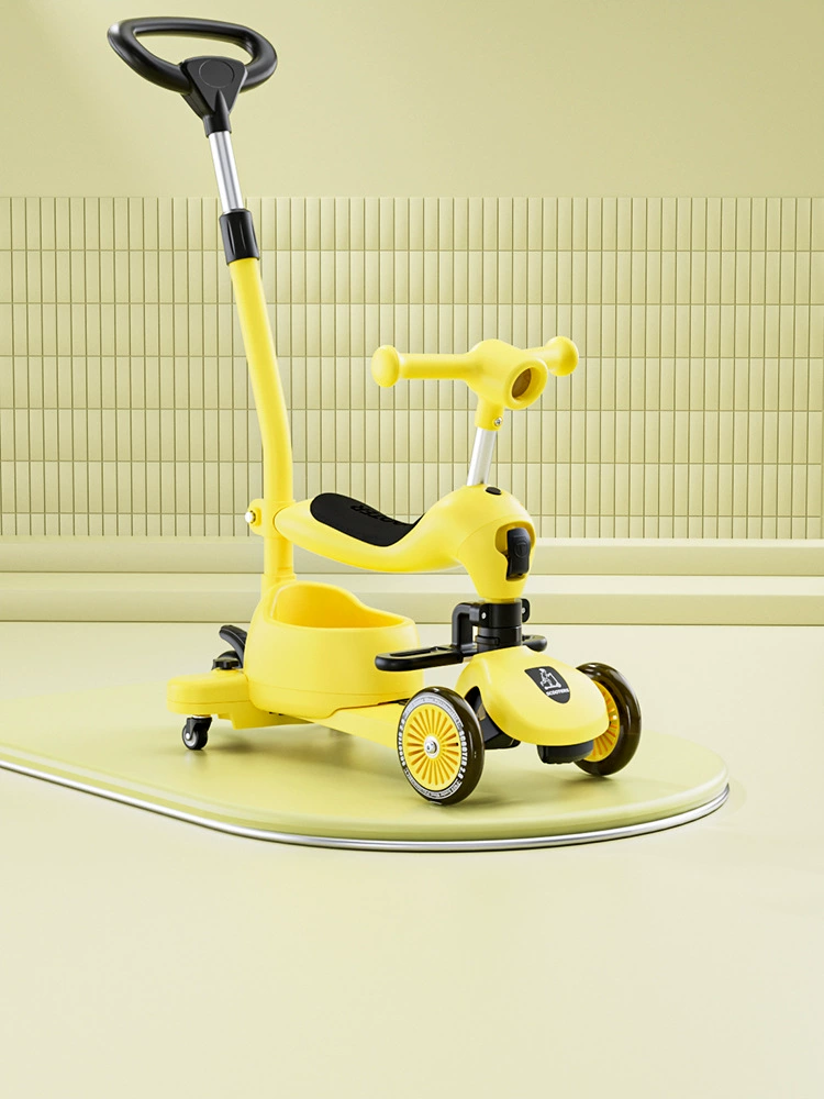 Children's universal scooter with seat for early age, 0-3-6 years
