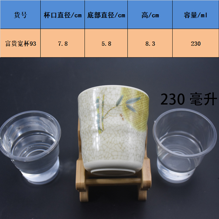 Vasos de melamina tipo porcelana para restaurante, hotel y buffet