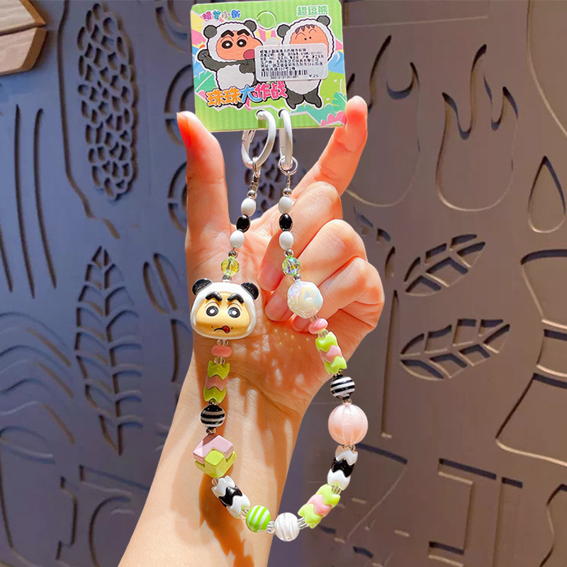 Crayon Shin-chan Beads Battle Series Mobile Phone Chain-Panda Shin-chan