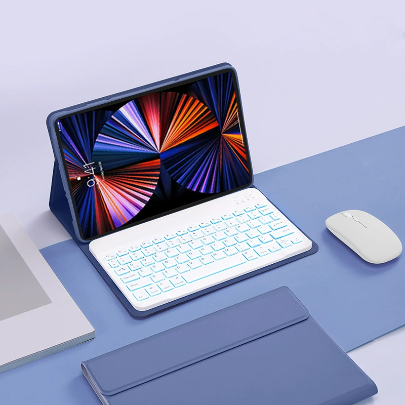 Клавиатурный чехол (Lenovo) Tab M11 TB-330FU/331FC — Bluetooth клавиатура с подсветкой и сенсором, кожаный чехол