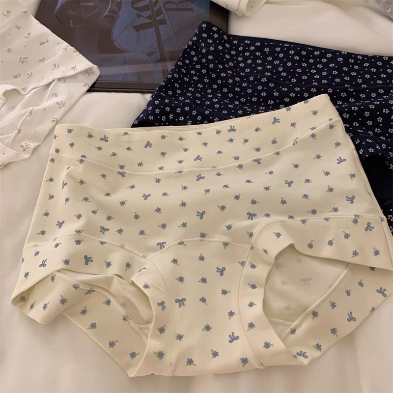 长绒棉女士纯棉内裤收腹包臀小平角内裤加长裆全棉大码中腰内裤女|undefined