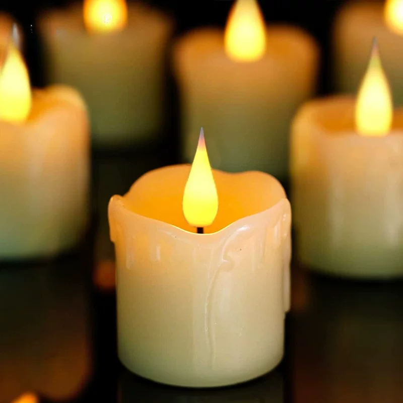 Electronic underwater candle drop-shaped, battery, evening dress, lights, remote control