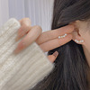 Small design earrings from pearl, simple and elegant design, light luxury style