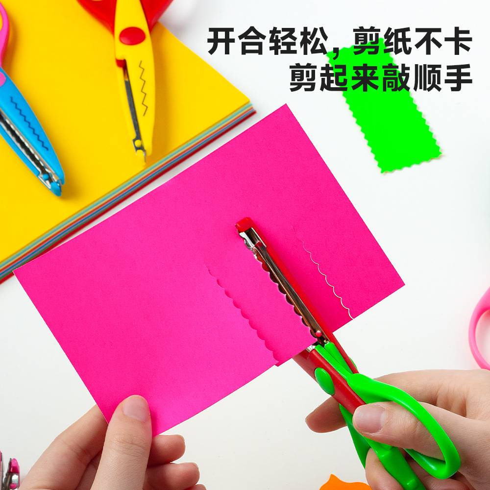 Especializadas para exportación: Tijeras creativas de 5 pulgadas para manualidades, tijeras para álbumes de fotos, tijeras para manualidades infantiles, venta al por mayor de 6 estilos.
