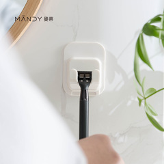 曼蒂剃鬚刀掛架 浴室塑料粘貼掛鈎 衛生間多功能防水置物架收納架