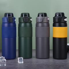 屋外ポータブル大容量スポーツウォーターカップ、フィットネスや登山用の直飲みバウンスカップ、316ステンレス鋼製断熱カップ、耐久性あり