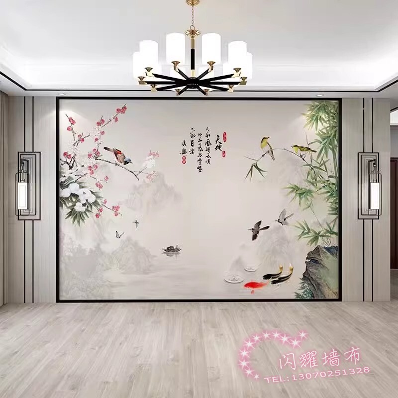 轻奢风潮牌麻将馆主题背景墙布网红服装店墙纸奢侈品棋牌装饰壁纸|undefined