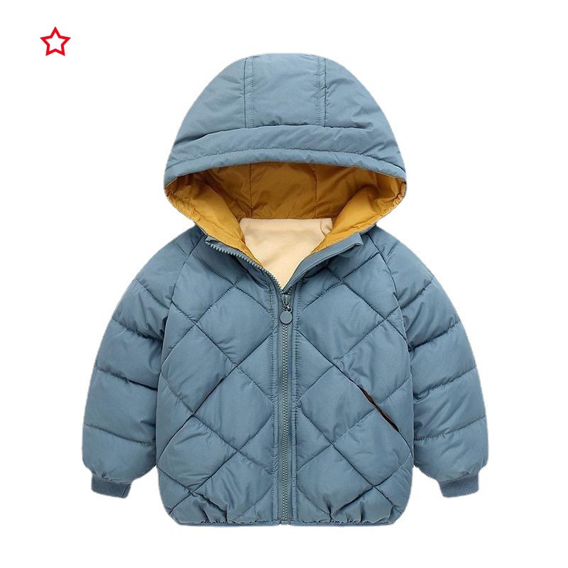 Otoño e invierno Abrigo acolchado de algodón para niños Abrigo con capucha engrosada para hombres y mujeres Abrigo acolchado de algodón para niños de estilo coreano