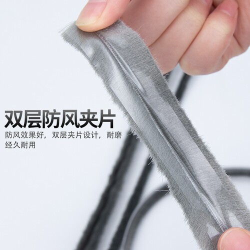 Dinggu 10m clip top plastic steel window seal strip aluminum alloy window strip plus piece door and window top slot type