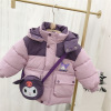 Keep warm cartoon winter down jacket with hood girl's, western style