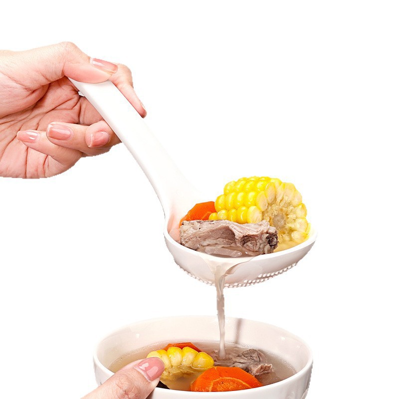 Sopa de sopa japonesa, cocina doméstica, sopa grande, resistencia a altas temperaturas, aislamiento de aceite y drenaje de agua, doble uso, fideos de fideos de arroz,饺os de arroz, cuchara Yangjiang