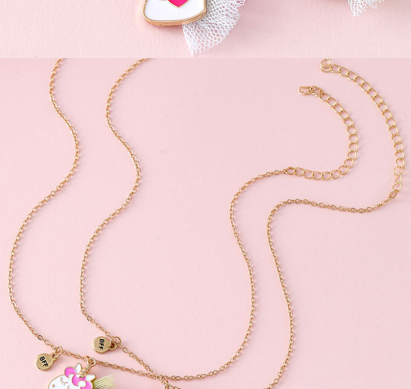 Sweet Unicorn Alloy Girlu0027S Necklace 1 Set