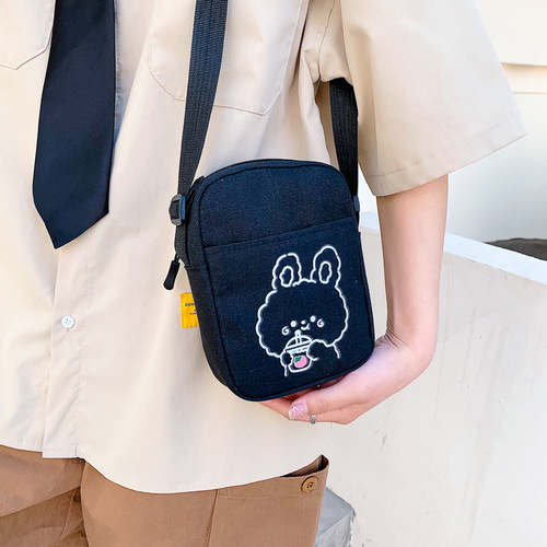 Wholesale Cute Crossbody Small Bags for Women  New Trendy Small Fresh Female Student Girls Versatile Mobile Phone Canvas Bag