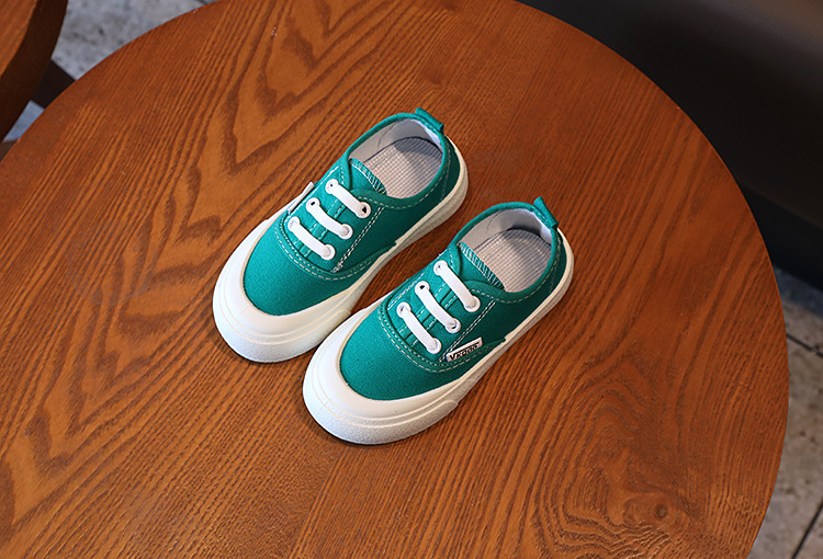 Children's Canvas Sneakers With Leopard Print For Girls_voghion.com