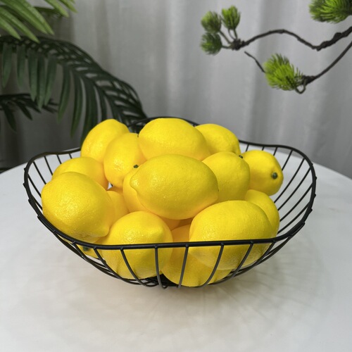 Factory direct sales simulation lemon model fake yellow lemon green artificial fruit photography props decoration