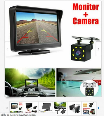 Car display Reversing Rearview Camera, High-Definition - 43-desktop-adjustable-8-lights