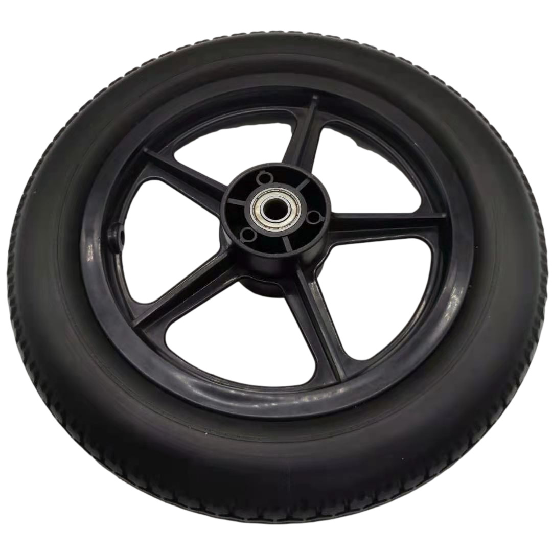 厂家直供12寸PU发泡轮 聚氨酯脚轮轻便塑料轮毂 可选款量大优惠