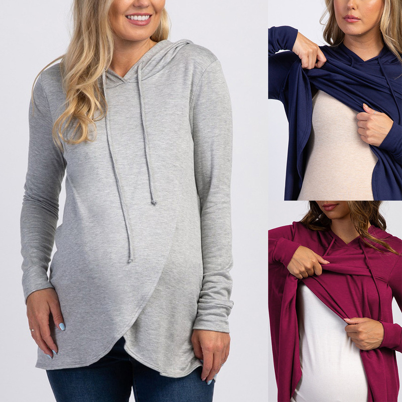 2024 autumn and winter Europe and the United States new women's Amazon ebay AliExpress maternity long sleeve hooded sports vests 2024 autumn and winter Europe and the United States new women's Amazon ebay AliExpress maternity long sleeve hooded sports vests