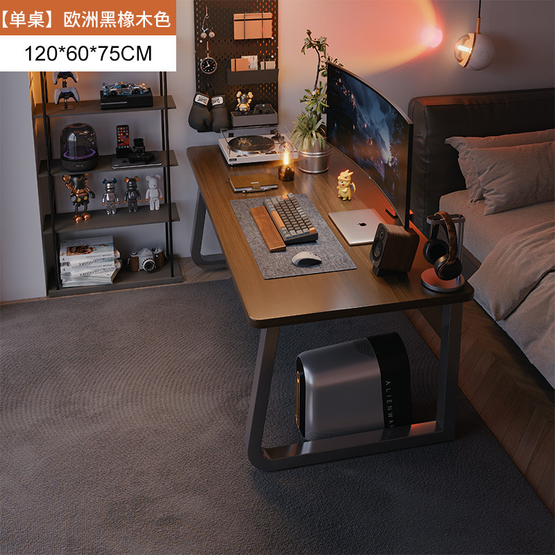 Mesa de computadora de cama mesa de escritorio mesa de trabajo simple moderna dormitorio simple escritorio de escritorio rectangular