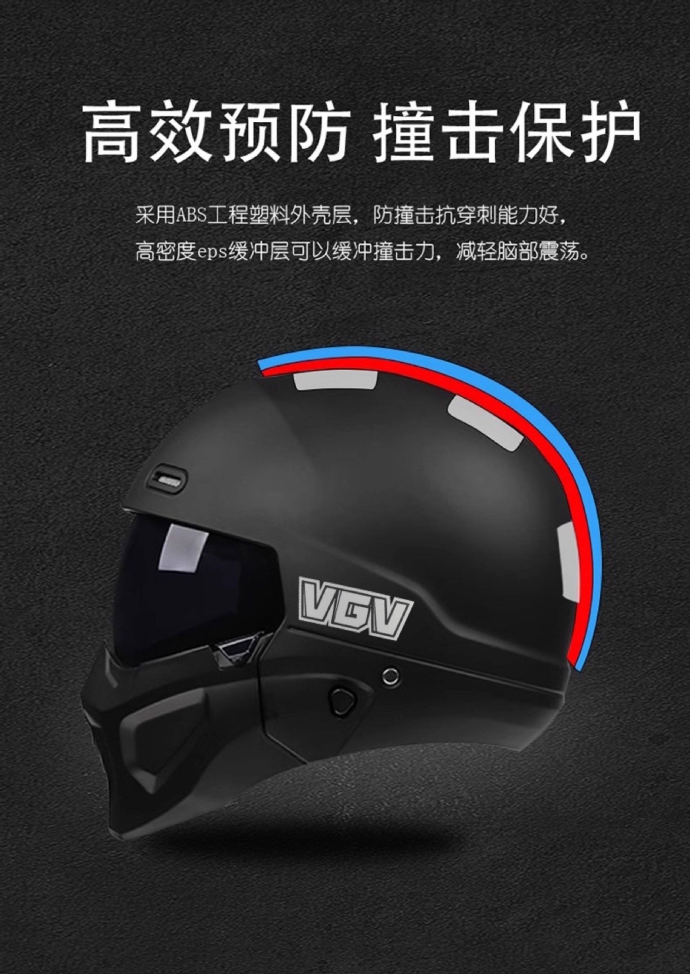 3C Motorcycle Scorpion Helmet for Men and Women, Winter Warm Riding Motorcycle Cruising Full-Face Helmet, Retro Three-Quarter Helmet