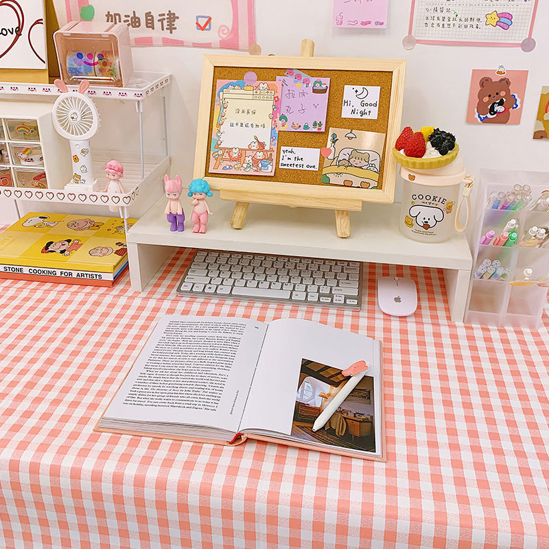 Girl's heart tablecloth online celebrity ins book tablecloth background cloth Nordic Plaid tablecloth fabric student table picnic cloth