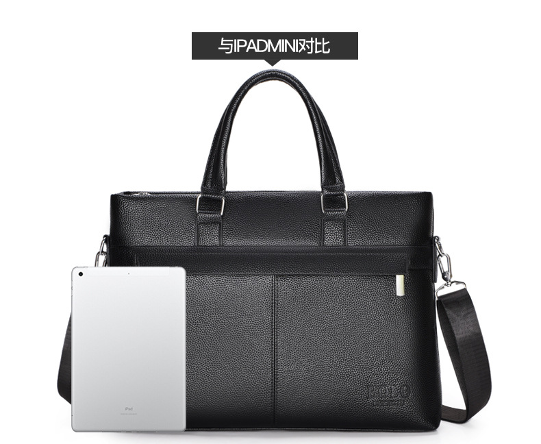 Amazon men's business trip handbag, business office computer bag, large-capacity casual and fashionable single-shoulder crossbody bag Item Picture