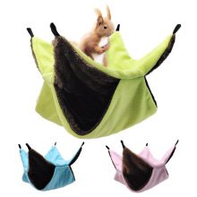 仓鼠吊床蜜袋鼯保暖双层毛绒吊床悬挂式松鼠睡袋小宠秋冬保暖用品