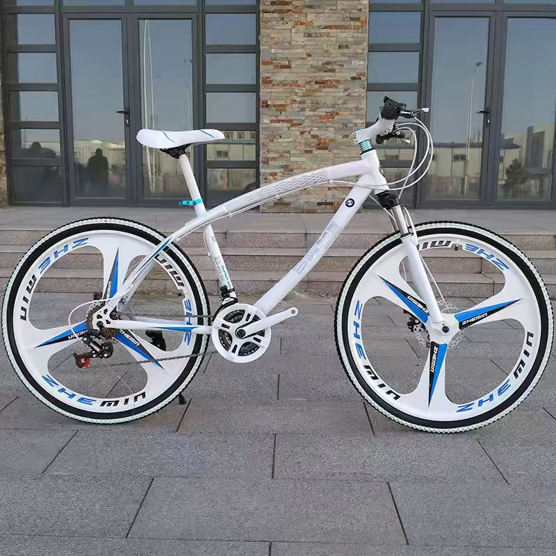 BMW-style mountain bike for adults, men and women, with shock absorbers, disc brakes, suitable for off-road racing, road riding, and student use
