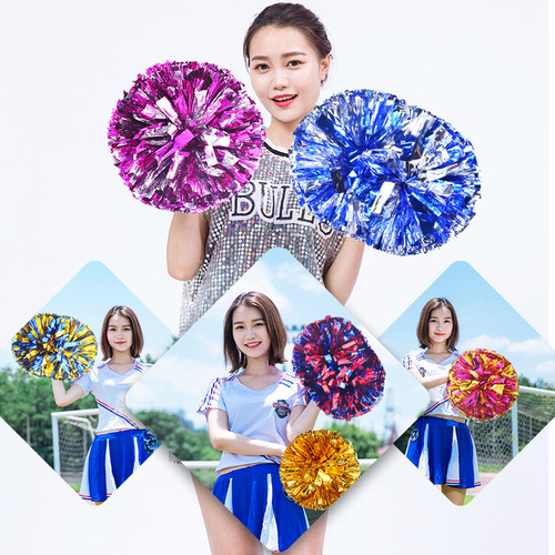 Flower Ball Cheerleading Flower Ball Cheerleaders Holding Flowers Flower Cheerleading Team Ball Games Hand-held Flowers Cheer Props