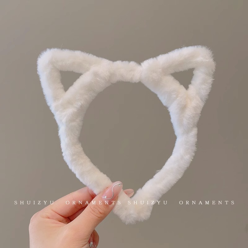 Face Wash diadema especial femenina 2023 nueva diadema femenina antideslizante horquilla de pelo de felpa Paquete de pelo banda de pelo de dibujos animados tocado