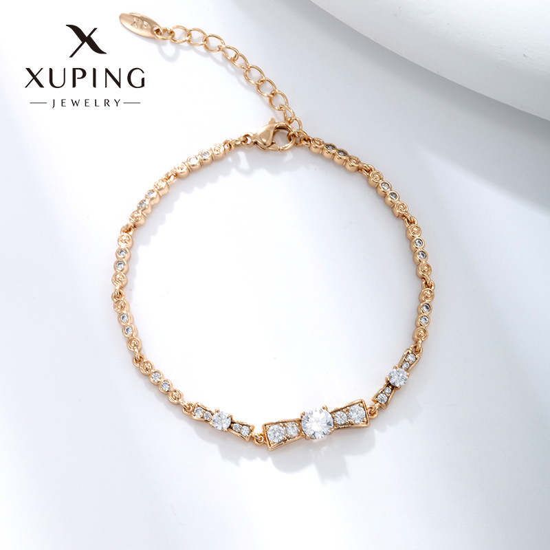 Virtual roto joyería geométrica redonda única pulsera de costura de diamantes al por mayor de moda europea y americana niñas de alta calidad pulsera de arco