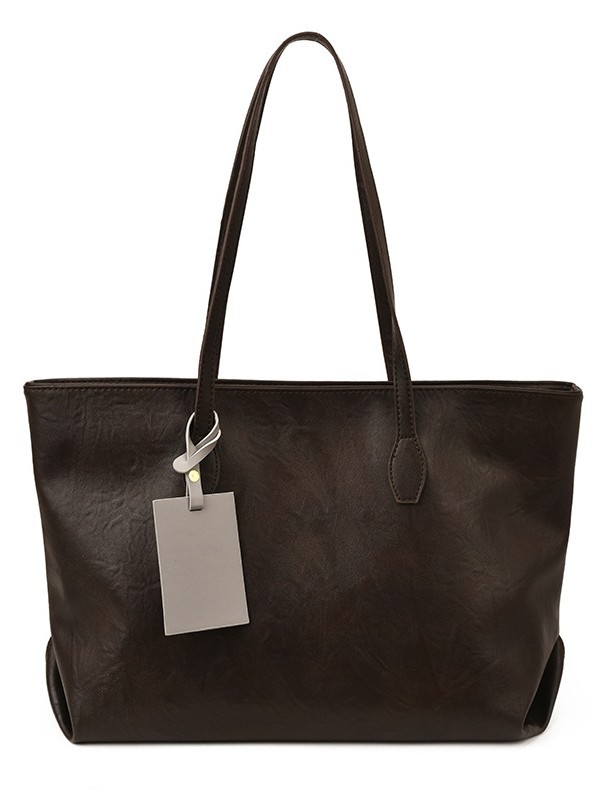 Bolso coreano de gran capacidad simple bolso de hombro para mujeres texturas sofisticadas de moda moda ocio bolso de viaje