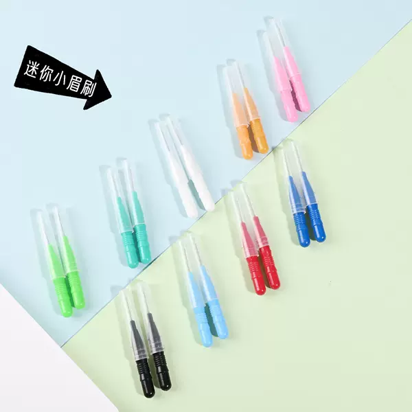 Cross-border mini eyebrow brush disposable eyelash brush stainless steel spiral small eyebrow brush dyed eyebrow brush interdental brush cleaning brush