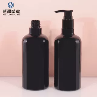 定制500ml圆肩洗发水分装按压瓶子PET沐浴露塑料空瓶洗发水瓶子
