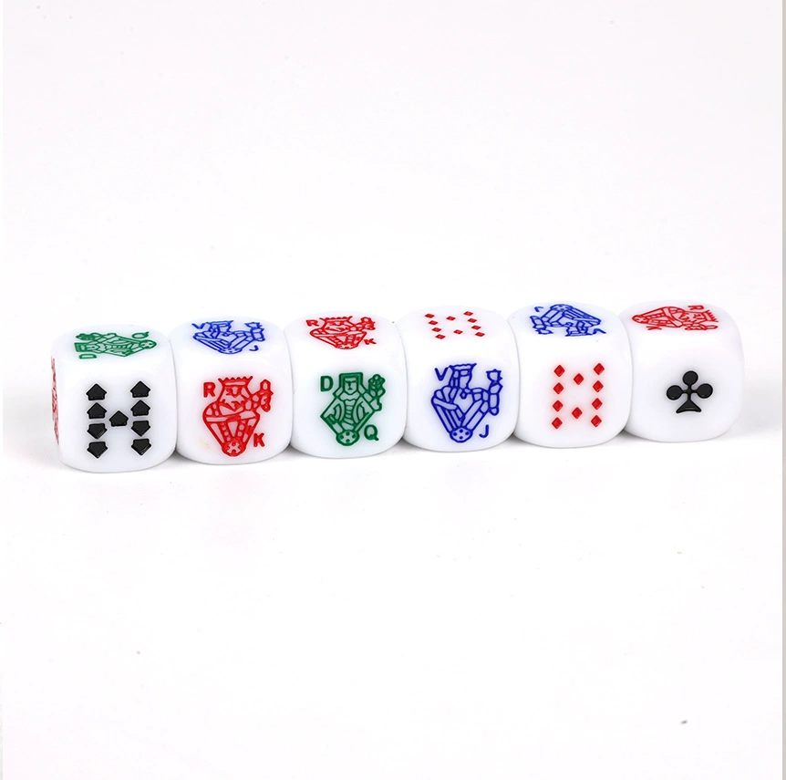 Аксессуары Poker Dice 16mm округлые углы белый покерное сито акриловое сито игры аксессуары сито чашки
