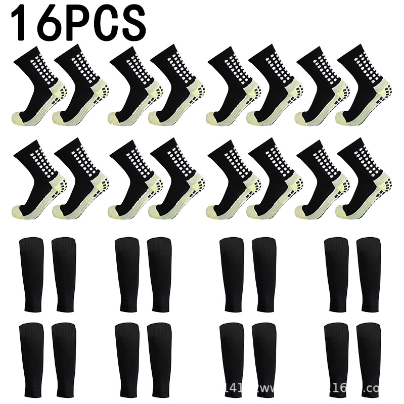 16-Piece Set of Meikeduo's Best-Selling Compression Leggings, Sports Sweat-Absorbent Leggings, Calf Socks, Non-Slip Football Socks