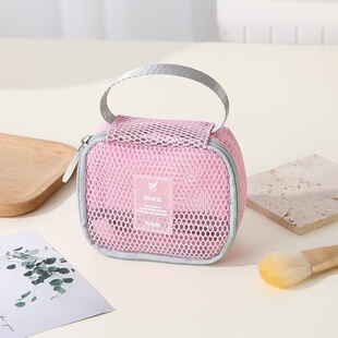 2025 Lightweight Hollow Mesh Makeup Bag Large Capacity High-end Sense Portable Multi-function Storage Bag Summer Travel Wash