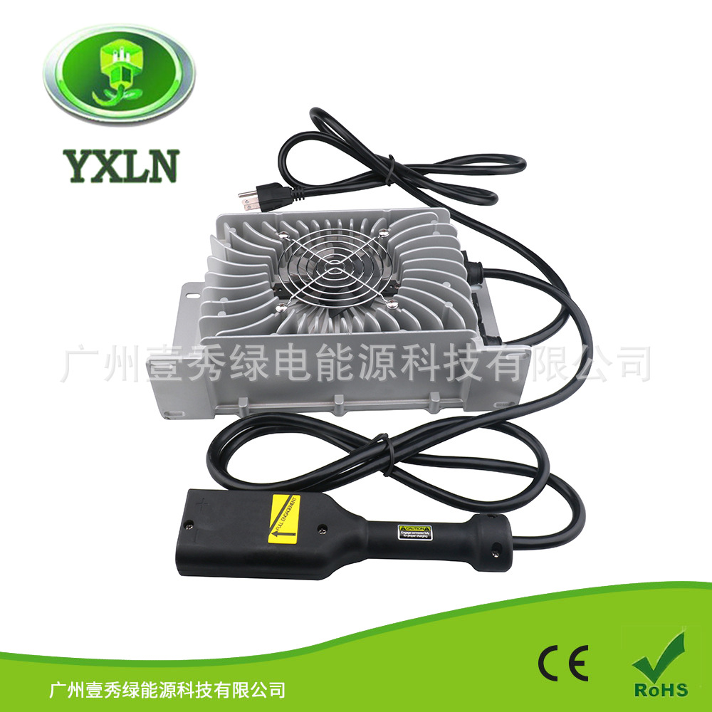 防水铅酸磷酸铁锂36V25A 43.8v25A充电器36V平角高尔夫球车充电器