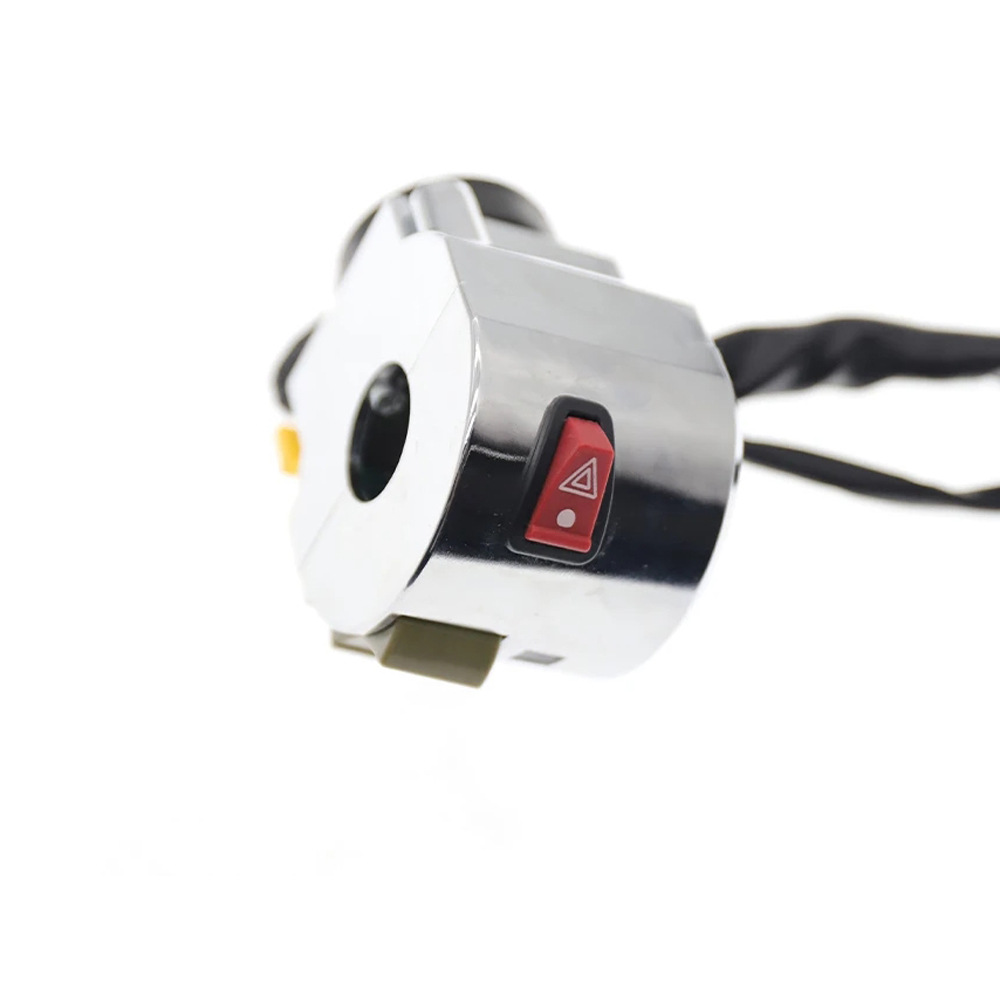 Montaje de interruptor de manillar de motocicleta modificado faro apagado ignición bocina de cambio de luz asiento de guardianas combinación de botón accesorio