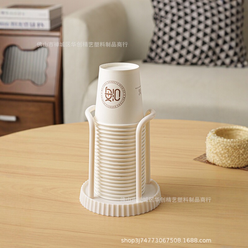 デスクトップ紙コップ収納棚家庭用浄水器バーミルクティーカフェ使い捨てカップホルダー|undefined